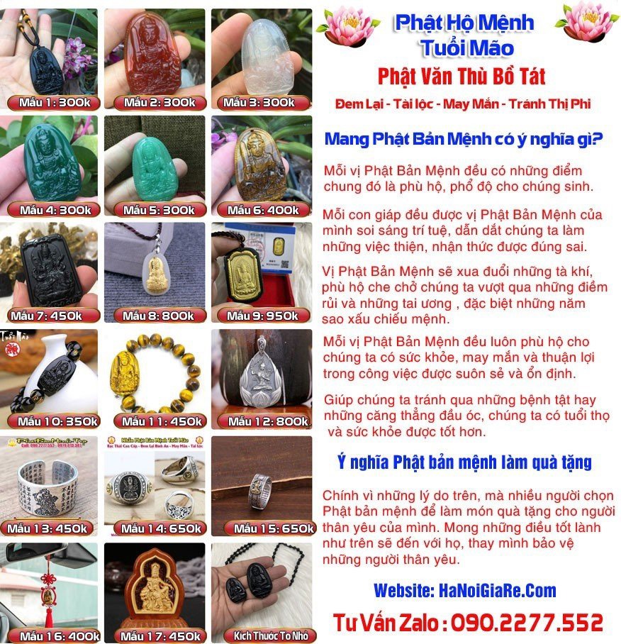 Quà Tặng Hợp Người Tuổi Mão - Phật Văn Thù Bồ Tát